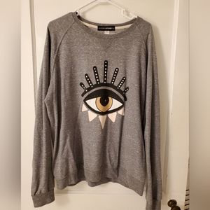 Vicidolls grey evil eye tee